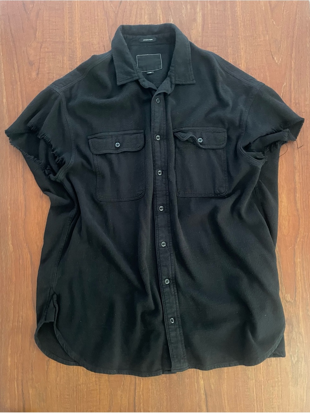 R13 oversized shirt XXL over dyed black
